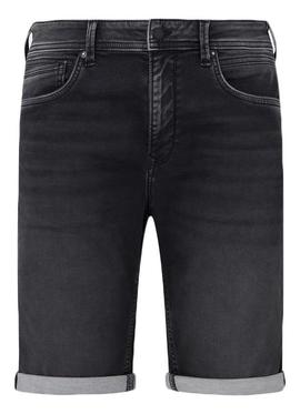 BERMUDA VAQUERA JACK SHORT EN DENIM GYMDIGO NEGRO DEGRADÉ