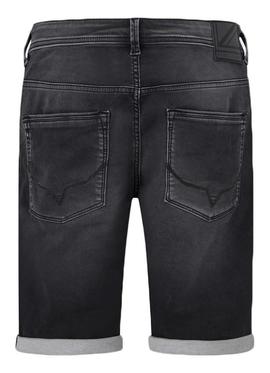 BERMUDA VAQUERA JACK SHORT EN DENIM GYMDIGO NEGRO DEGRADÉ