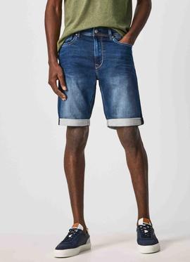 BERMUDA VAQUERA JACK SHORT EN DENIM GYMDIGO AZUL DEGRADÉ