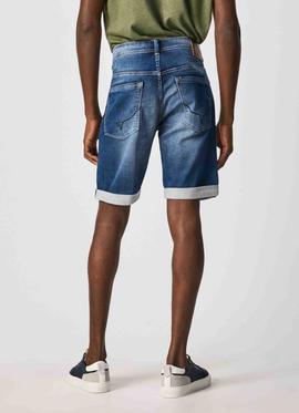 BERMUDA VAQUERA JACK SHORT EN DENIM GYMDIGO AZUL DEGRADÉ