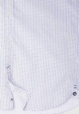 CAMISA DE MANGA CORTA PENTONVILLE CON MICROESTAMPADOS BLANCA