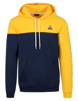 SUDADERA SAISON 2 CON CAPUCHA AZUL MARINO Y AMARILLA