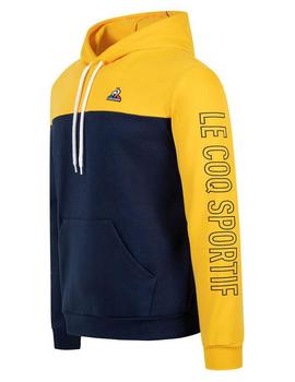 SUDADERA SAISON 2 CON CAPUCHA AZUL MARINO Y AMARILLA