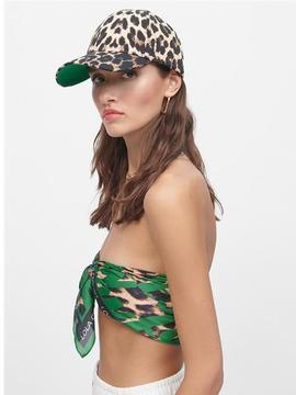 GORRA LOLA CASADEMUNT EN ANIMAL PRINT