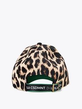 GORRA LOLA CASADEMUNT EN ANIMAL PRINT