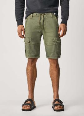 BERMUDA JOGGER BOLSO CARGO JARED VERDE GYMDIGO