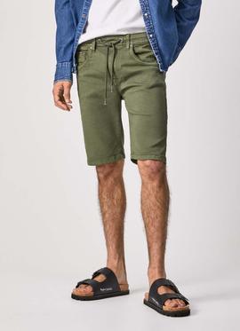 BERMUDA JAGGER SHORT SLIM FIT GYMDIGO VERDE CAQUI DEGRADÉ