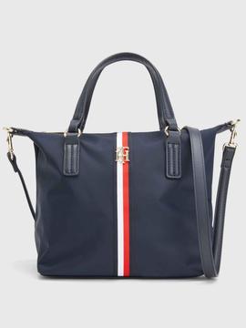 BOLSO POPPY SMALL TOTE CORP AZUL MARINO