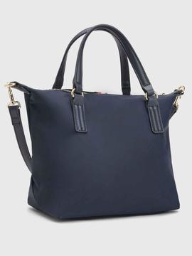 BOLSO POPPY SMALL TOTE CORP AZUL MARINO