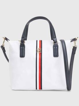 BOLSO POPPY SMALL TOTE CORP BLANCO