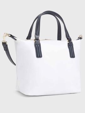 BOLSO POPPY SMALL TOTE CORP BLANCO