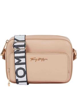 BOLSO BANDOLERA ICONIC TOMMY CAMERA NUDE