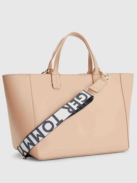 BOLSO ICONIC TOMMY SATCHEL NUDE