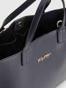 BOLSO ICONIC TOMMY SATCHEL AZUL MARINO