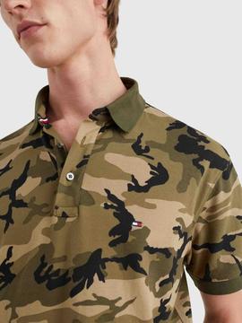 POLO CAMO AO CON ESTAMPADO DE CAMUFLAJE VERDE