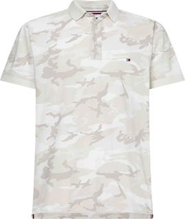 POLO CAMO AO CON ESTAMPADO DE CAMUFLAJE BEIGE