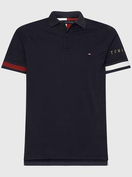 POLO ICON FLAG SLIM FIT AZUL MARINO