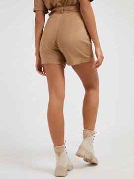 SHORTS MARIANGELA DE ANTE SINTÉTICO CAMEL