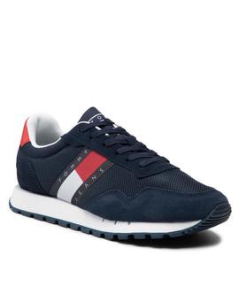 ZAPATILLAS TOMMY JEANS RETRO RUNNER MIX AZUL MARINO