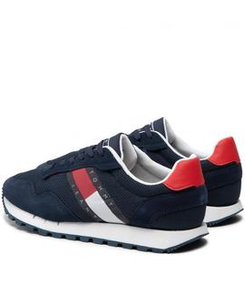 ZAPATILLAS TOMMY JEANS RETRO RUNNER MIX AZUL MARINO