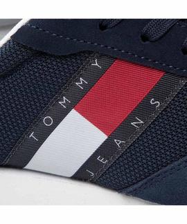 ZAPATILLAS TOMMY JEANS RETRO RUNNER MIX AZUL MARINO