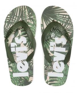 CHANCLAS DIXON POSTER CON ESTAMPADO TROPICAL