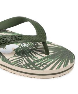 CHANCLAS DIXON POSTER CON ESTAMPADO TROPICAL