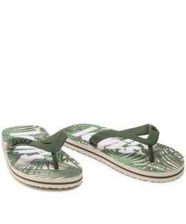 CHANCLAS DIXON POSTER CON ESTAMPADO TROPICAL