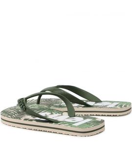 CHANCLAS DIXON POSTER CON ESTAMPADO TROPICAL