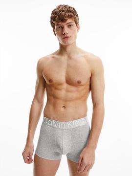 BOXER TRUNK 3 PACK STELL COTTON NEGRO, BLANCO Y GRIS