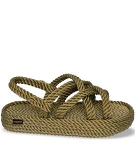 SANDALIAS DE MUJER BODRUM PLATFORM VERDE CAQUI