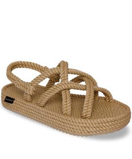 SANDALIAS DE MUJER BODRUM PLATFORM BEIGE