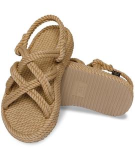 SANDALIAS DE MUJER BODRUM PLATFORM BEIGE