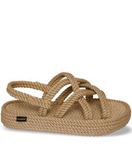 SANDALIAS DE MUJER BODRUM PLATFORM BEIGE