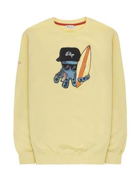 SUDADERA HAWAIIAN SURFER CREWNECK AMARILLA