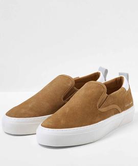 ZAPATILLAS DE PIEL YOGI CAMEL