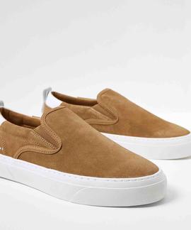 ZAPATILLAS DE PIEL YOGI CAMEL