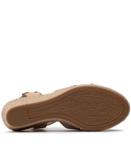 SANDALIAS DE CUÑA BAJA TOMMY WEBBING NUDE