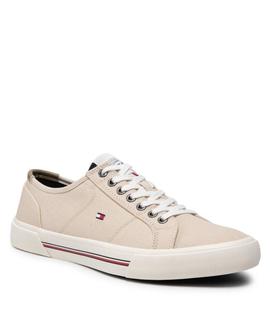 ZAPATILLAS DE LONA BAJA CORE CORPORATE BEIGE