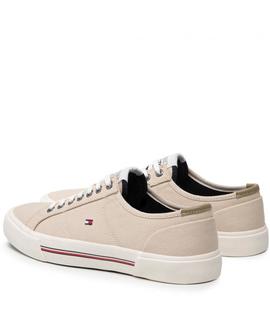 ZAPATILLAS DE LONA BAJA CORE CORPORATE BEIGE