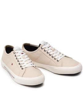 ZAPATILLAS DE LONA BAJA CORE CORPORATE BEIGE