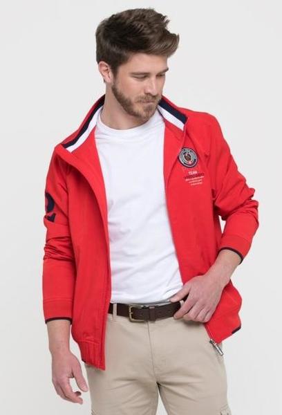 CAZADORA HOMBRE CASUAL ROJA