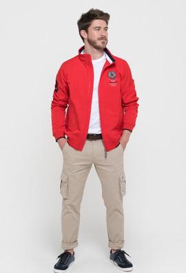 CAZADORA HOMBRE CASUAL ROJA