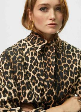 TRENCH CON ESTAMPADO DE LEOPARDO