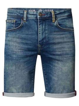 JACKSON DENIM SHORT GREEN SHADOW