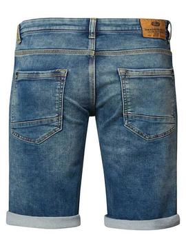 JACKSON DENIM SHORT GREEN SHADOW