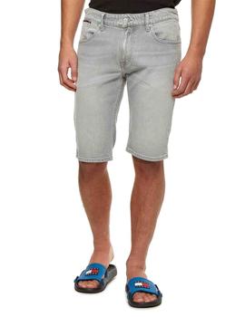 BERMUDA VAQUERA RONNIE SHORT REGULAR FIT EN DENIM GRIS CLARO