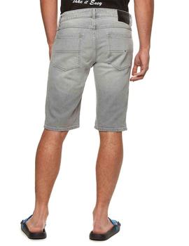 BERMUDA VAQUERA RONNIE SHORT REGULAR FIT EN DENIM GRIS CLARO