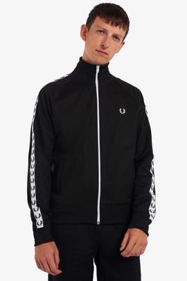 CHAQUETA DEPORTIVA TAPED TRACK JACKET NEGRA