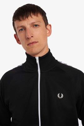 CHAQUETA DEPORTIVA TAPED TRACK JACKET NEGRA